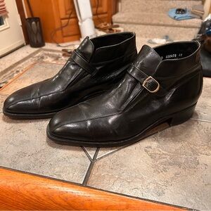 Florsheim Imperial Monk Strap Chukka Boots Men's Size 12 D Black